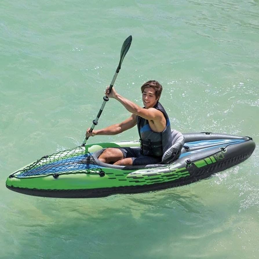 Amazon.com: DFT Inflatable Kayak 1 Person, Single Canoe